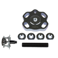 Wheel bearing puller for 3 – 4 bolted bearings with dismounted hubs . Suitable for VW, Audi,